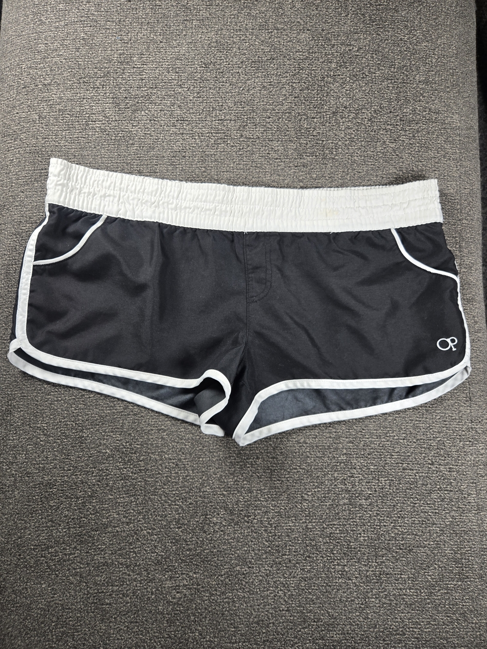 Black and White Women's Athletic Shorts